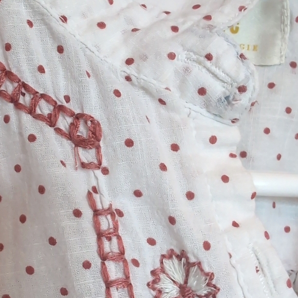 💮 Maeve by Anthropologie Peasant Embroidered Riley Tunic Blouse - Picture 9 of 9